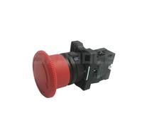 22mm Emergency Stop Mushroom Push Button Switch Red Latching NO/NC XB2-ES541(ES542) Control Electrical Starter Switches 220V 10A(Normally Open)