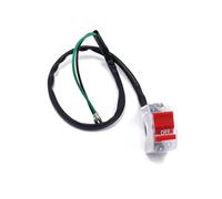 22MM Interruttore Lampeggiante Per Moto Pulsante ON/OFF Per Luce Manubrio DC 12V Cavo Bipolare Universale Per Manubrio Di Motociclette Dirt Pit Bike ATV(White)