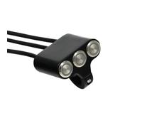 22mm Interruttori Per Moto Montaggio Su Manubrio Interruttore Fari Luci Di Emergenza Fendinebbia ON-OFF Lega Alluminio Con Indicatore Di Direzione Ricambi Moto