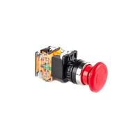 22mm LA38-11ZS Arresto di emergenza 10A/600V Autobloccante/Testa a scatto Interruttore di alimentazione Interruttore a pulsante a fungo * 2 pezzi(Arrow)