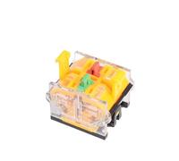 22mm LA38 Round Power Button Switch, 1NO/1NC instantaneous Button Switch with Light, 220V LED Indicator(1NO 1NC Base,Self Reset)