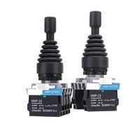 22mm Master Monolever Toggle Joystick Interruttore a bilanciere 2 Interruttori incrociati a ripristino automatico a 4 vie 1 pz(2Way Latching 2NO)