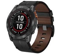 22mm QuickFit Cinturino per Garmin Fenix 7, Cinturino in Pelle per Fenix 7 Pro/7 Solar/7 Pro Solar/Fenix 8 47mm/6/6 Pro/6 Solar/5/5 Plus/Forerunner 965/955/945/935/Garmin Instinct Solar/Instinct 2