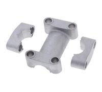 22mm Silver HandleBar Fat Bar Riser Mount Morsetto adattatore universale