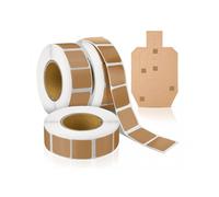 22mm Target Labels, Kraft Paper Shooting Stickers, 4 Rolls Easy To Peel And Stick, Square Roll Stickers, Self-adhesive Target Stickers