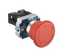22mm XB2-542 Mushroom Head Emergency Stop Button Switch 10A/415V Power Switch(1NO1NC) Switches