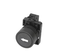 22mm XB2-EA Push Button Switch Start/Stop Black/White Arrow 10A/415V Self-Reset/Momentary Symbol Button Switch(NC)