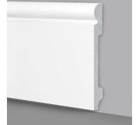 22mt di Battiscopa in polimeri ducale barocco 145x18mm C409 bianco