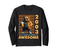 22nd Birthday Bear Legends December 2003 22 Years Old Mens Maglia a Manica