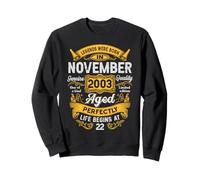 22nd Birthday Real Legends November 2003 22 Years Old Men Felpa