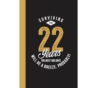 22nd Year Work Anniversary: Employee Appreciation Gift for Job Milestone of 22 Years of Service