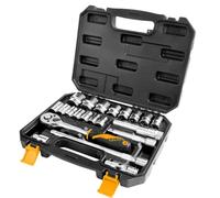 CASSETTA 22PZ CRICCHETTO REVERSIBILE CON BUSSOLE DA 1/2" TOLSEN