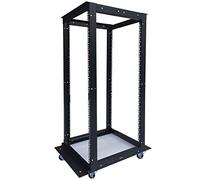 22U 4 Post Open Frame 19" Rete Server Rack Cabinet Profondità Regolabile 24"-37"