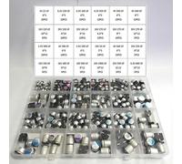 22UF~1000UF 6V-35V 245Pcs 24Value SMD Kit assortimento di condensatori elettrolitici solidi + scatola KHzIgRdY