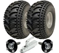 22x11.00-8 Aperto Centro P308 Atv Rimorchio Kit Ruote Assi & Hitch Capacità