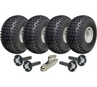 22x11.00-8 Doppio Asse Nodoso Atv Quad Rimorchio Kit Traino Strada Legali Carico