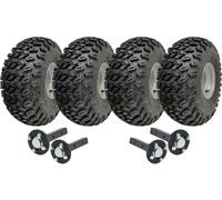 22x11.00-8 Doppio Asse Utilità Atv Quad Rimorchio Kit Ruote Assali Capacità