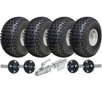 22x11.00-8 Knobby ATV Quad Trailer Kit Ruote ALKO Assi girevoli Gancio di traino