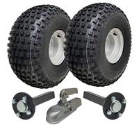 22x11.00-8 Knobby ATV Quad Trailer Kit Ruote, assi, gancio di traino fuso Capaci