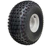 Wanda Tyre Ruota completa 22x11.00-8 – Pneumatico knobby 4 strati, cerchio 4 borchie 100 mm