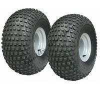22x11.00-8 Nodoso Pneumatici Su Cuscinetto a Sfere Cerchi Atv Ruote - Set Di 2