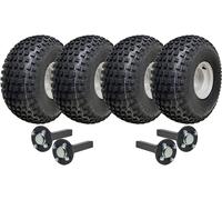 22x11.00-8 Twin Axle Knobby ATV Quad Trailer Kit Strada Capacità di Carico Le...