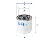 23.313.00 UFI Filtro olio per DAIHATSU,RENAULT,TOYOTA