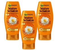 (23,35 €/ L) 3x 200ml Garnier True Schätze Lavaggio Der Wunderbare Nährer Argan