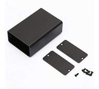 23 * 44 * 65mm Scatola in alluminio nero smerigliato Resistente involucro in alluminio tipo split Raffreddamento Circuito elettronico per custodia elettronica fai-da-te