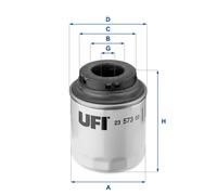 23.573.00 UFI Filtro olio per AUDI,SEAT,SKODA,VW