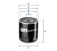 23.717.00 Filtro olio Ufi