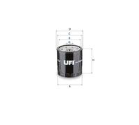 23.721.00 Filtro olio Ufi