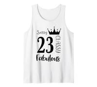 23 Anno Vecchio e Favoloso - Donne 23 ° Compleanno Sassy Classy Canotta