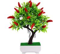 23 bonsai di frutta artificiale per valorizzare lo spazio abitativo interno, dall'aspetto realistico della frutta e design leggero da maneggiare, 23 pezzi (peperoncino)