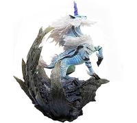 23 cm Monster Hunter Kirin Figure PVC Environmental Protection Materials Suitable for Home Office Desk Decorative Ornaments (White)