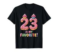 23 È Il Mio Preferito! Cupcake colorato Maglietta