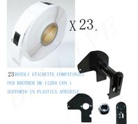 23 Etichette Compatibile per Brother DK-11204 17X54mm QL500 500A 550 QL1060 1050
