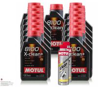 23 Litri MOTUL 8100 X-CLEAN+ 5W-30 Olio Motore 300ml Diesel System Clean