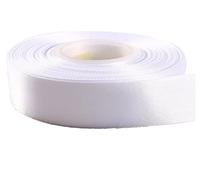 23 metri di nastro di raso, 12 mm, in diversi colori, nastro di satin per regalo, matrimonio, progetti artistici e decorazioni, Molti colori disponibili., White, 12 mm