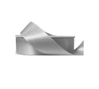 23 metri di nastro di raso, 12 mm, in diversi colori, nastro di satin per regalo, matrimonio, progetti artistici e decorazioni, Molti colori disponibili., Silver, 12 mm