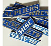 23 Pack of Magnetic Toolbox Labels 23/46/69 PCS Toolbox Drawer Tags, Reusable Strong Magnetic Tool Box Organization Stickers, Multipurpose Tool Boxs Tags for Garage Storage Quick Identifying