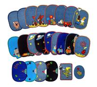 23 Pcs Toppe Pantaloni Adesive Per Tessuto Ricamate Abbigliamento