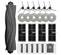 (23 pezzi) E40 Ultra pezzi di ricambio compatibile con aspirapolvere robot Mova E40 Ultra, 1 spazzola per scooter, 6 salviette, 4 filtri HEPA, 6 sacchetti per la polvere, 6 spazzole laterali, set di