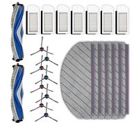 (23 Pezzi) N20 Plus Ricambi Compatibili Con Aspirapolvere Robot ECOVACS DEEBOT N20 Plus/N20 Pro Plus, 2 Spazzole a Rullo, 8 Spazzole Laterali, 7 Filtri Hepa, 6 Panni Per Mocio, Kit Di Accessori
