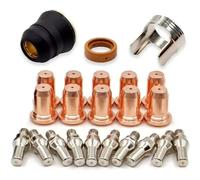 23 pezzi PT-60 IPT-40 PT40 Punta per torcia da taglio al plasma 1,0 mm 51313 Elettrodo 52582 Torcia elettrica