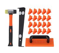 23 - Piece Laminate Flooring Tool Set | Double - Faced Mallet & CRV Steel Pull Bar | Tapping Block with 1 / 4in / 1 / 2in Spacers | Avoid Damage During Installation