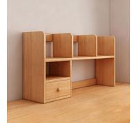 23 pollici in legno DeskShelfLShapedCornerDesignItHasOneDrawerandFourOpenStorageSpacesperDesknizersandAccessoriShelvingSmallHutchDecorationsforOfficeWoodLinetype