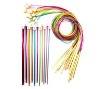 23 Pz Tunisiano Set di ganci con corda da 2 0 a 8 0 Mm Ago per maglieria Afghano uncinetto Set di attrezzi per maglieria per maglioni