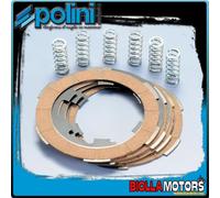 230.0016 KIT SERIE 3 DISCHI FRIZIONE POLINI PIAGGIO VESPA 125 2T FL (6 Molle)