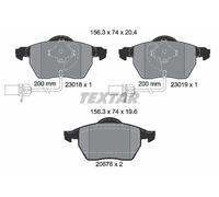 2301802 TEXTAR Kit pastiglie freno, Freno a disco per ,AUDI,AUDI (FAW),HONGQI,SE